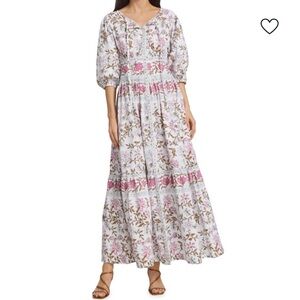 HANNAH ARTWEAR Camilla Floral Maxi Dress Size 1 US 6 Bohemian Vacation Prairie